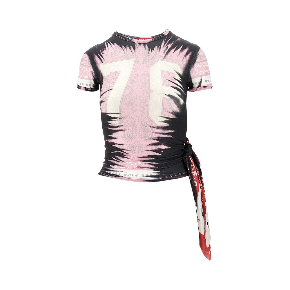 'Dasha' T-shirt with side knot