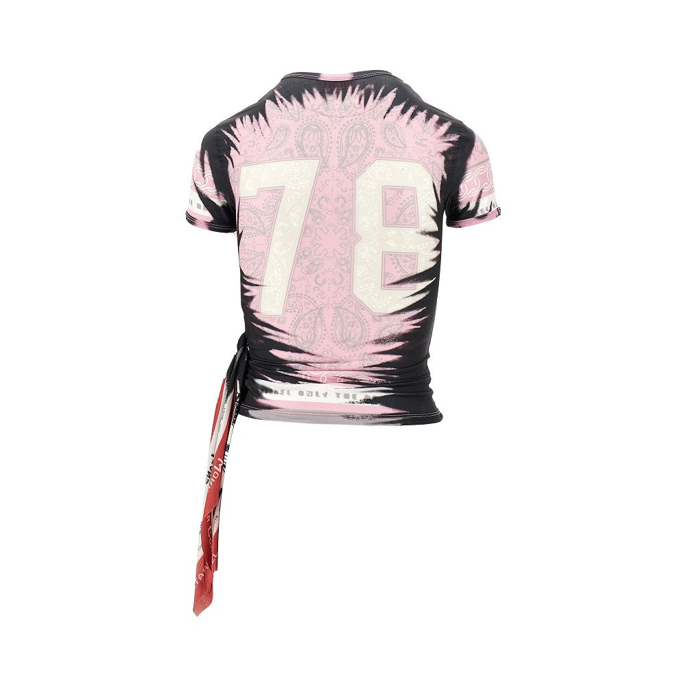 'Dasha' T-shirt with side knot