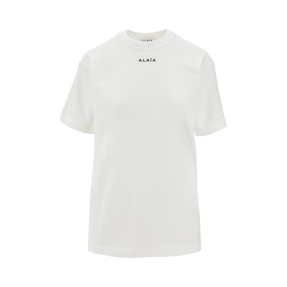 T-shirt con logo ricamato