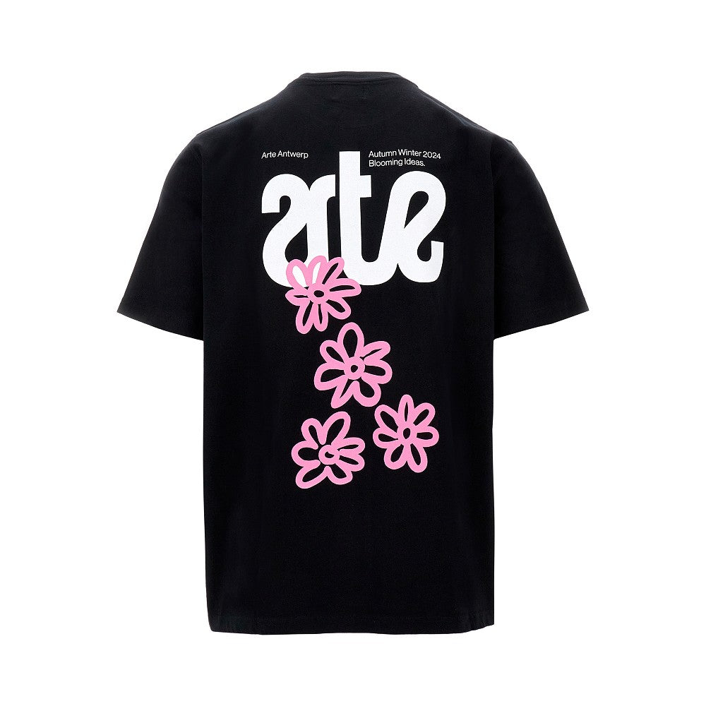Flowers print short-sleeved T-shirt