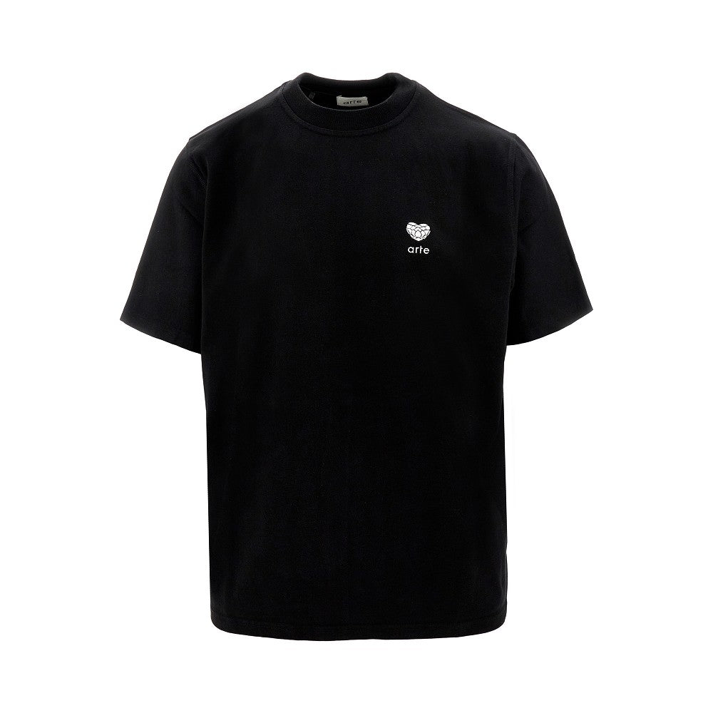 T-shirt con ricamo 'Heart Flower'