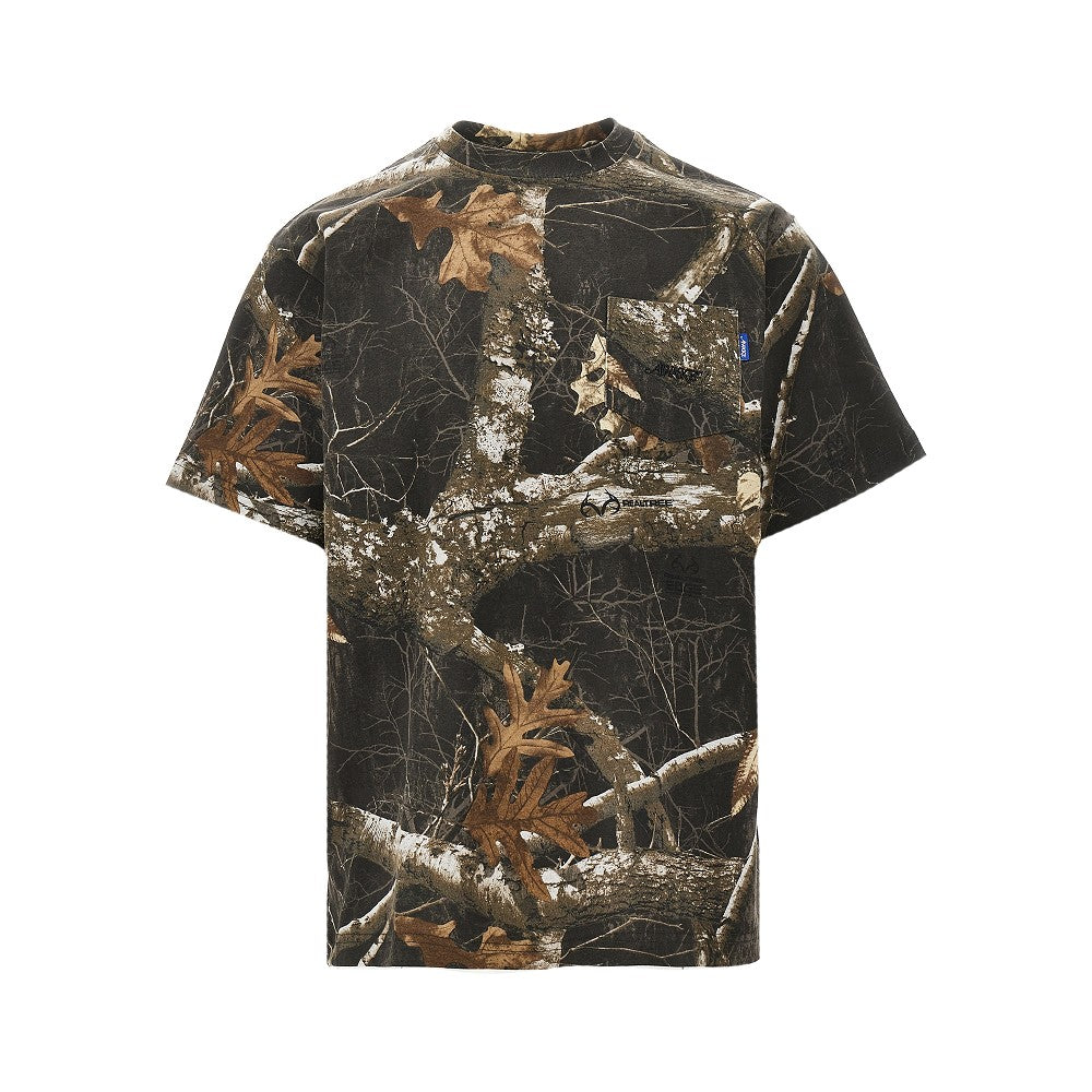 T-shirt stampa con taschino sul petto