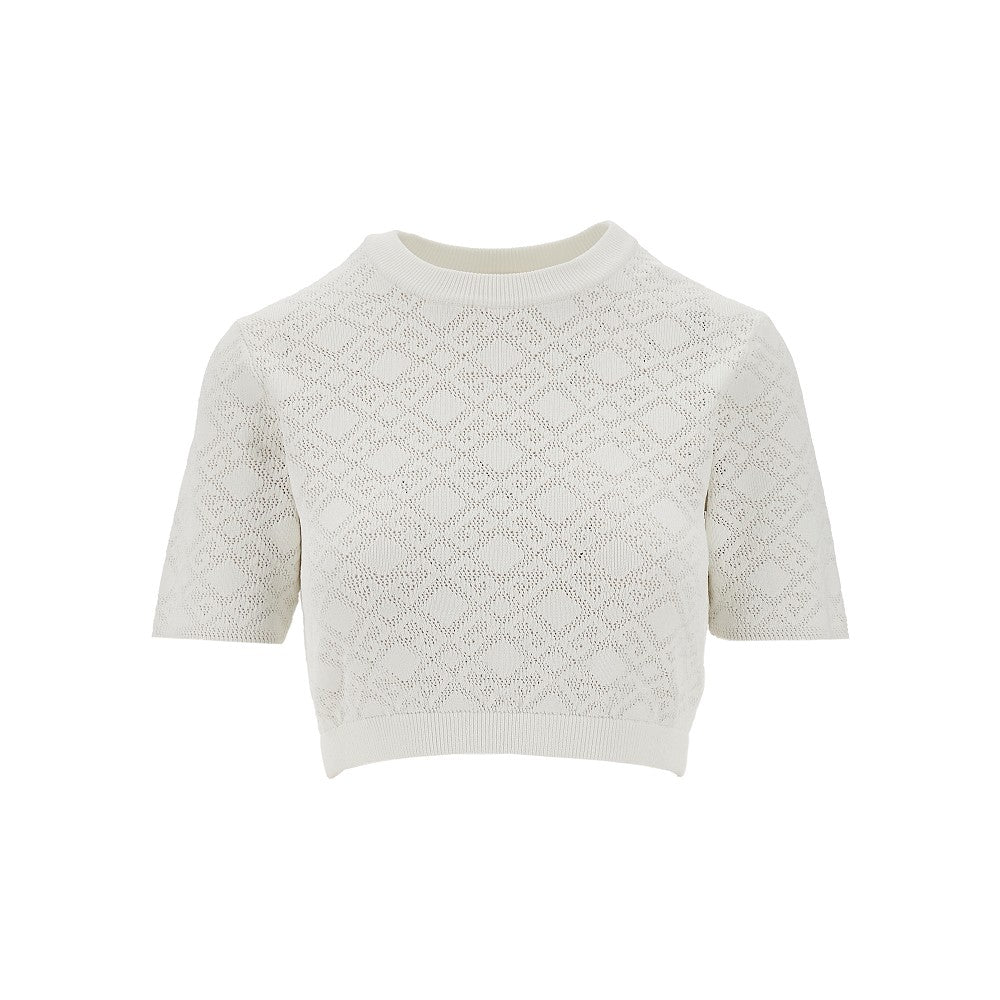 Monogram 72 kacquard knitted top