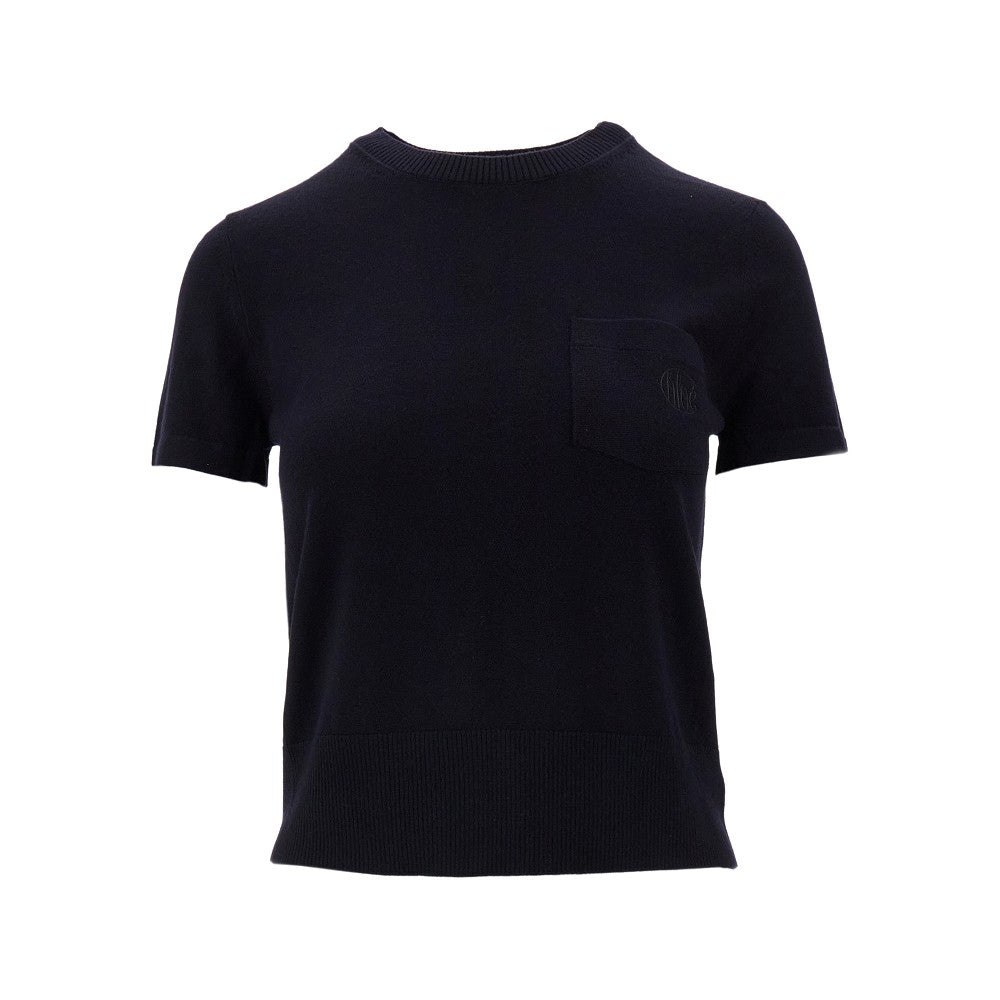 Maglia a manica corta in lana