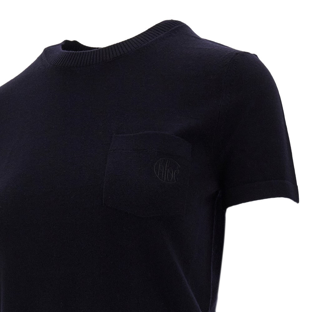 Maglia a manica corta in lana