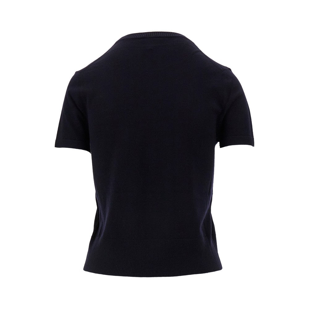 Maglia a manica corta in lana