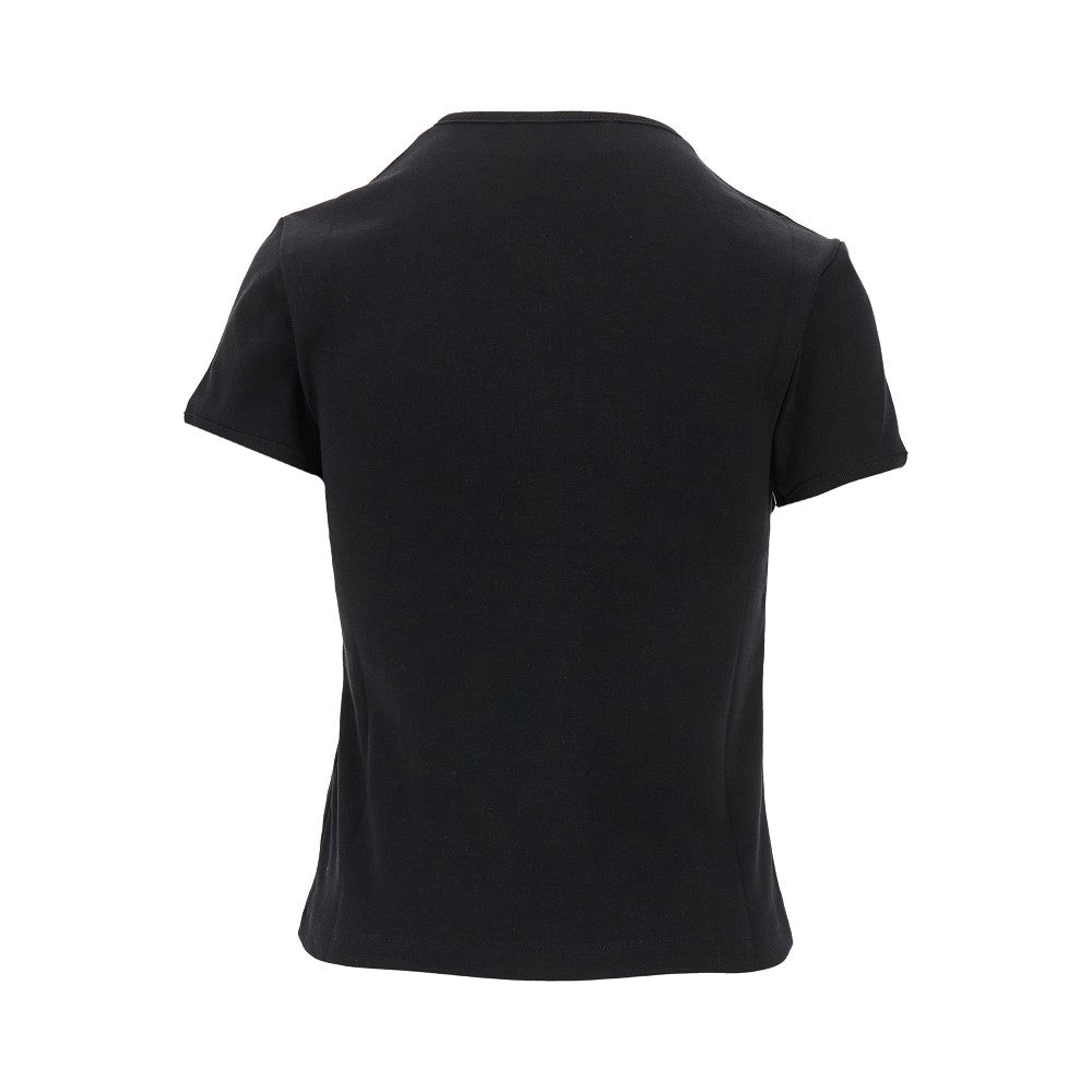 Jersey t-shirt with cut-out details