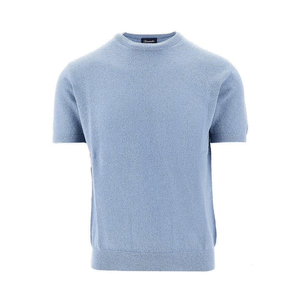 T-shirt in maglia effetto spugna
