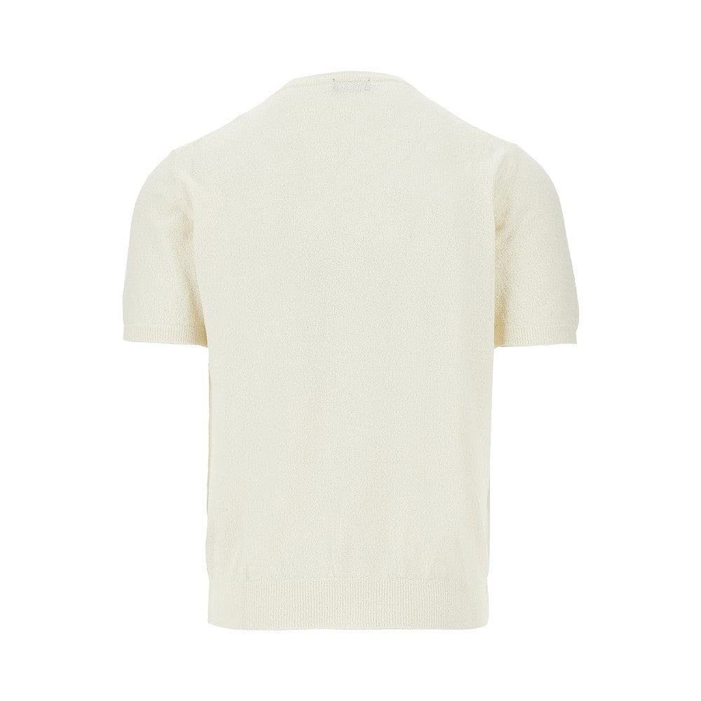 T-shirt in maglia effetto spugna