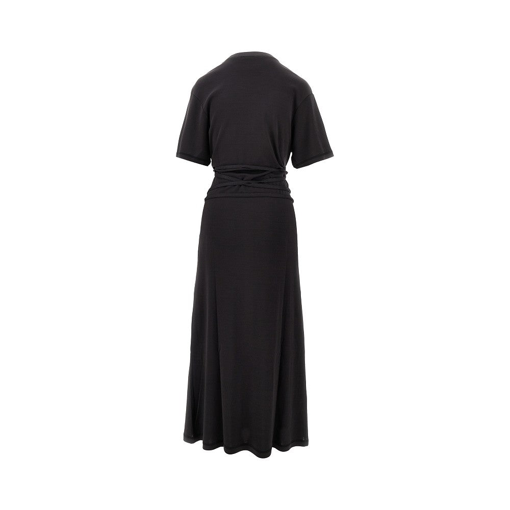 Abito T-shirt in jersey con cintura