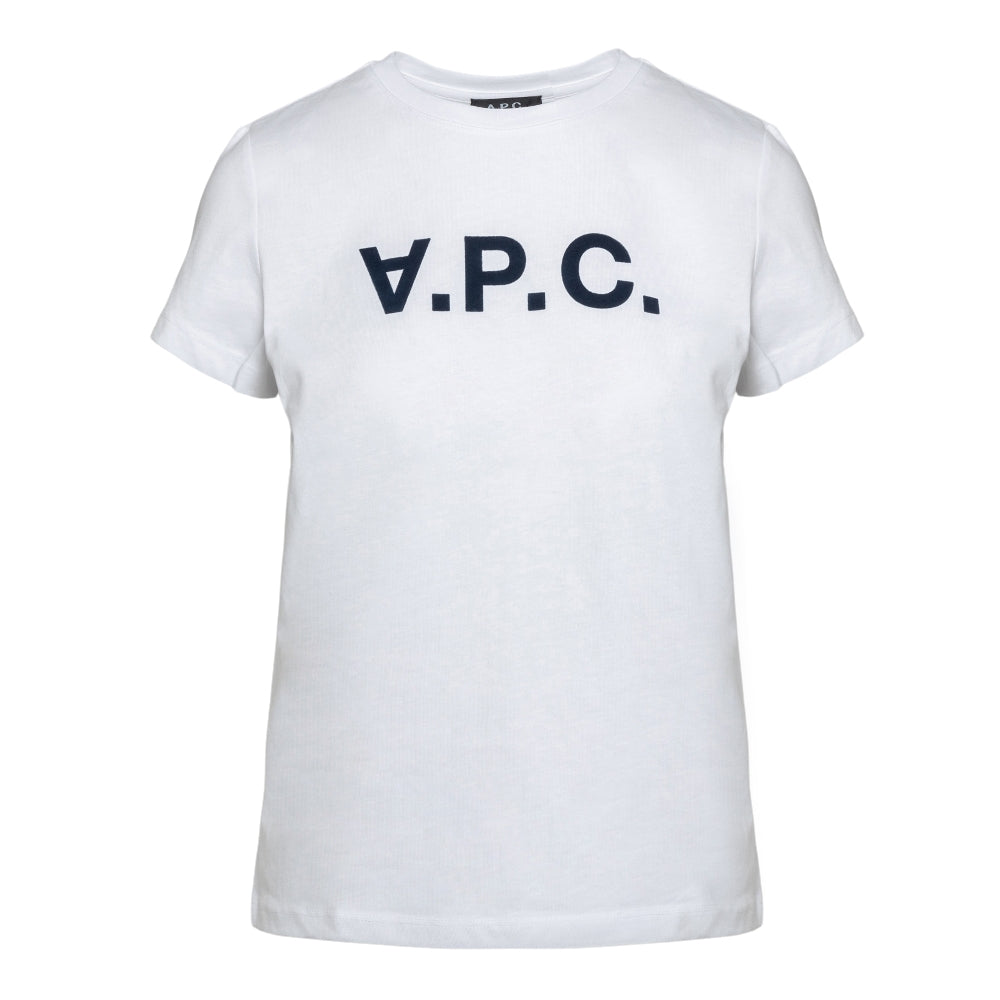 T-shirt con logo floccato