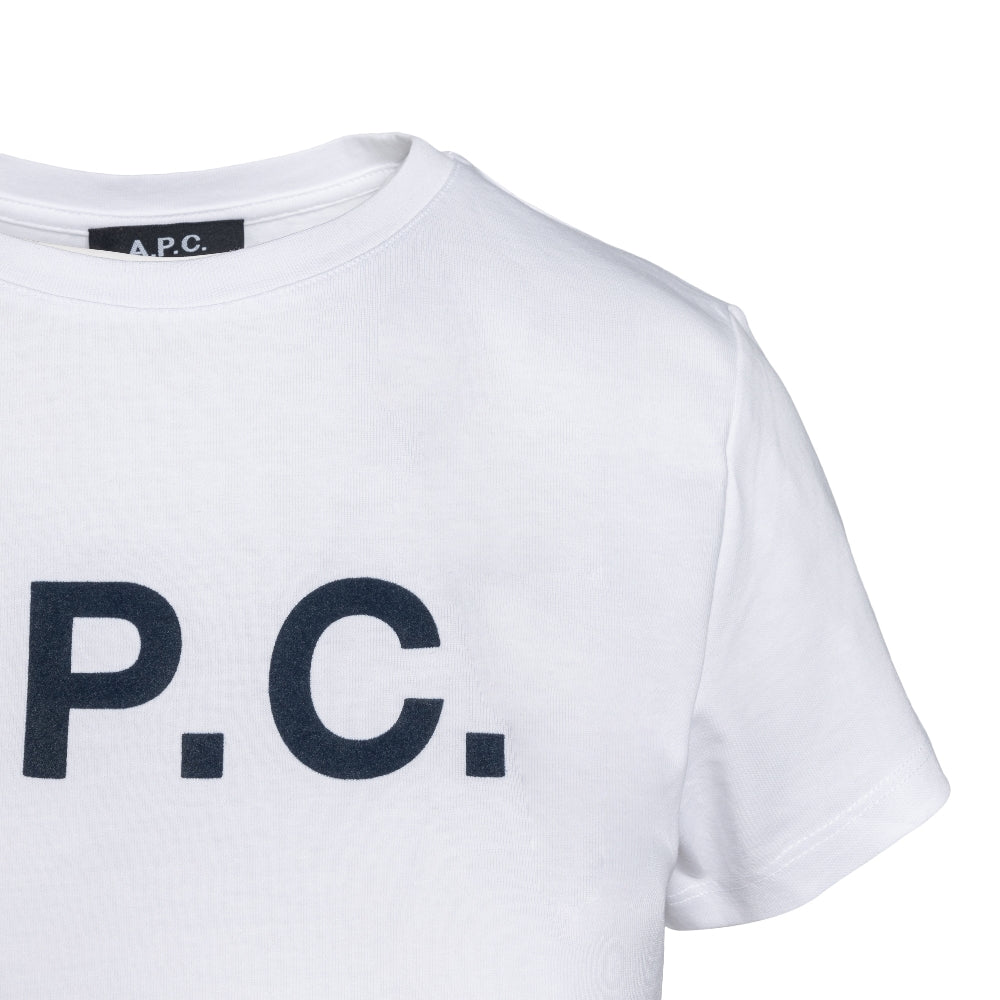T-shirt con logo floccato