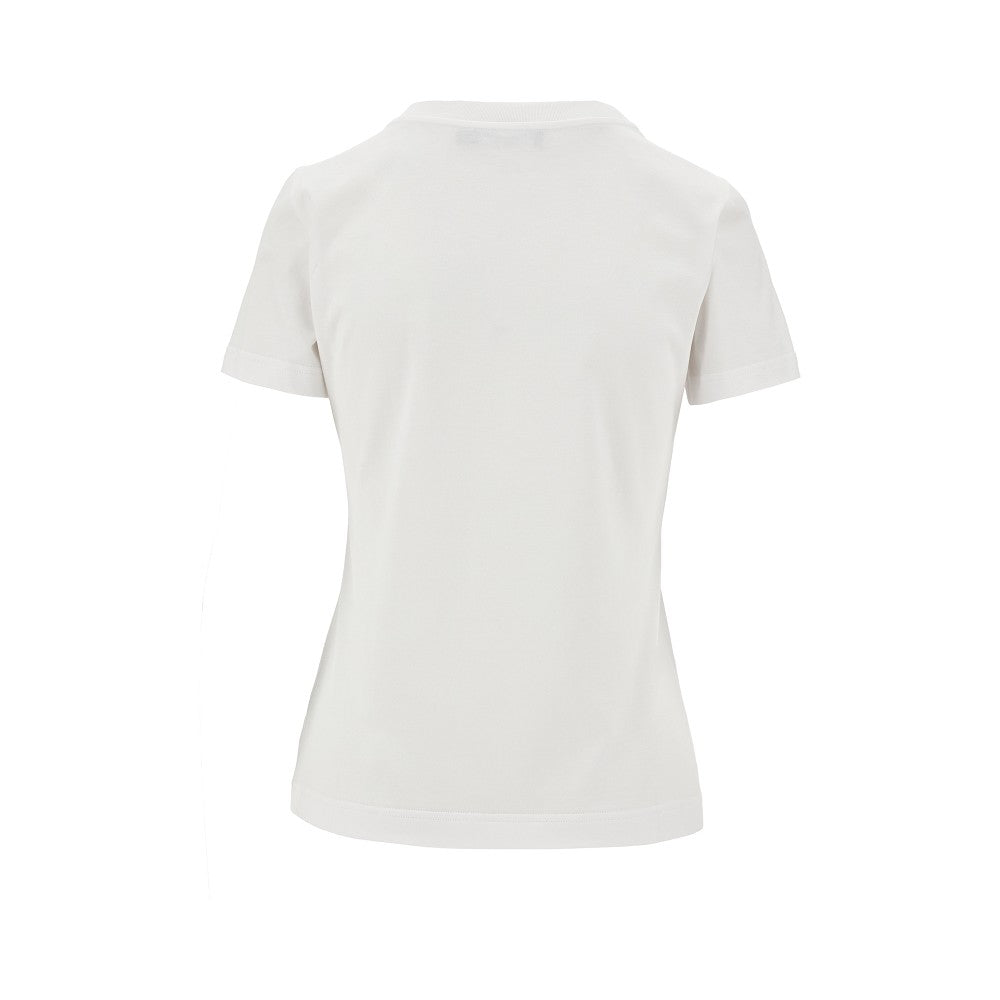 T-shirt con logo in rilievo