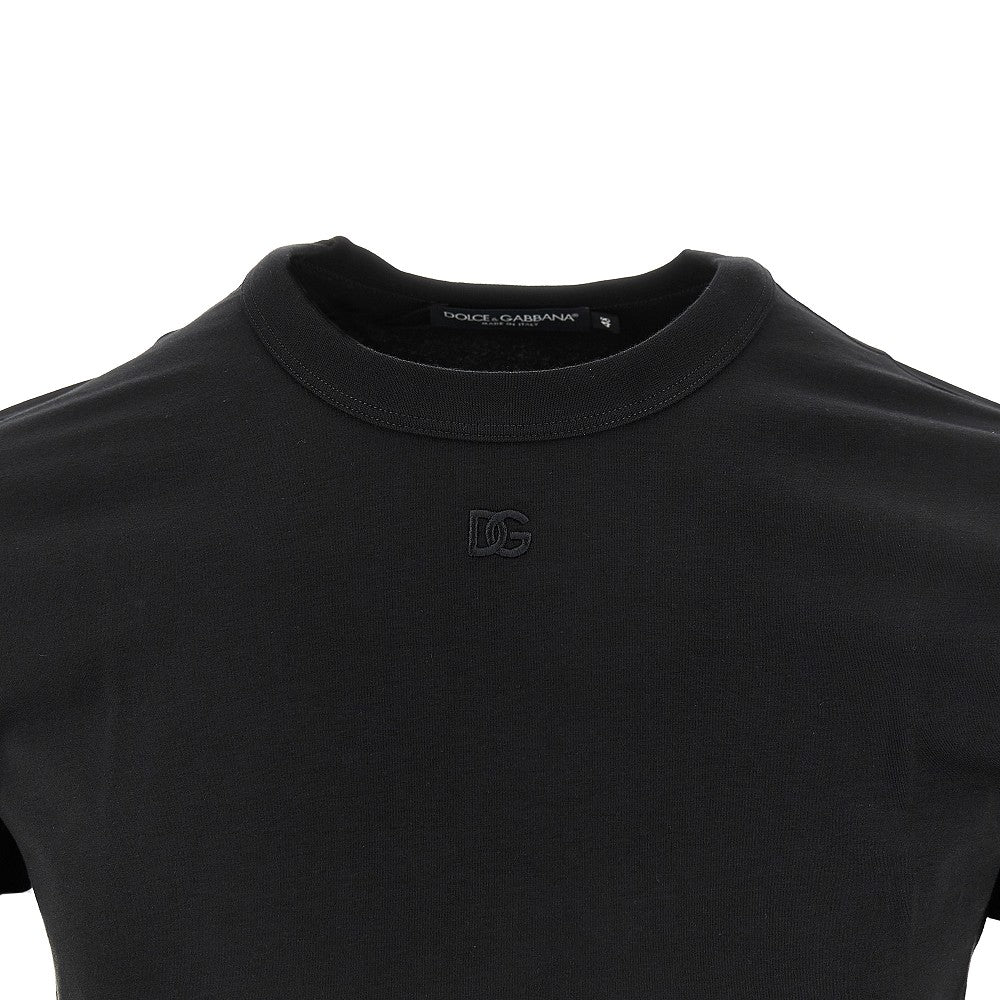 T-shirt in jersey stretch con ricamo DG