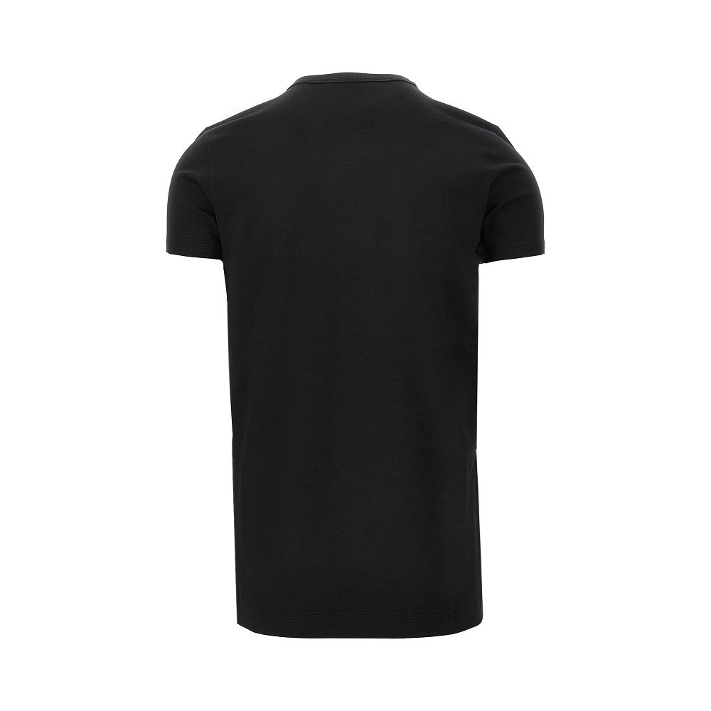T-shirt in jersey stretch con ricamo DG