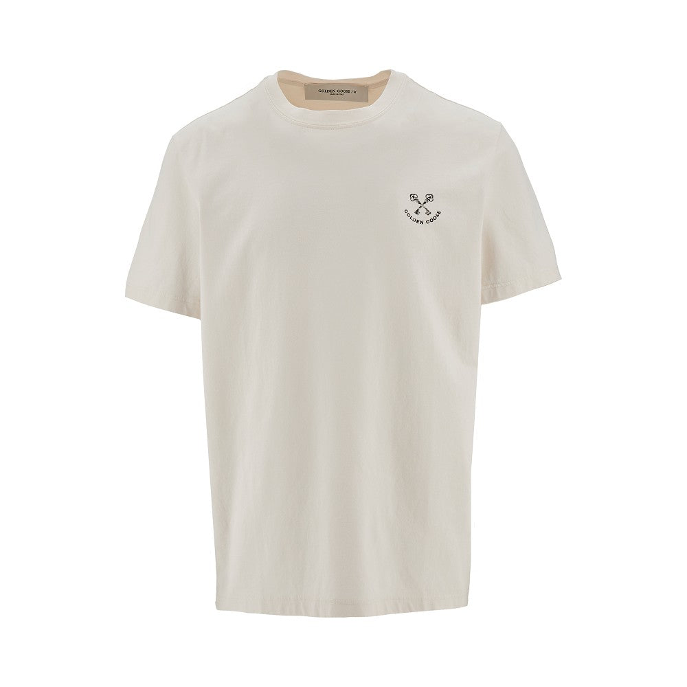 T-shirt con stampa logo vintage