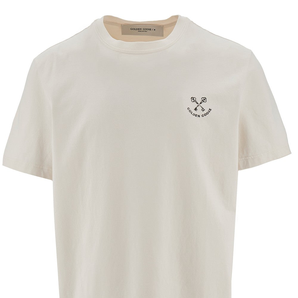 T-shirt con stampa logo vintage