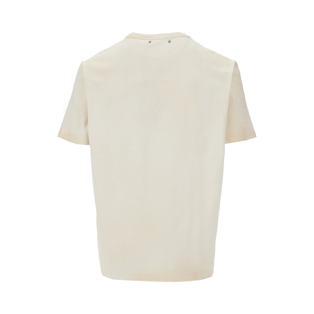 T-shirt con effetto distressed