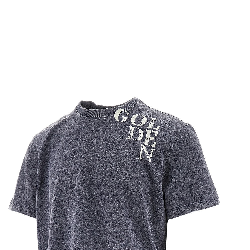Flocked logo T-shirt