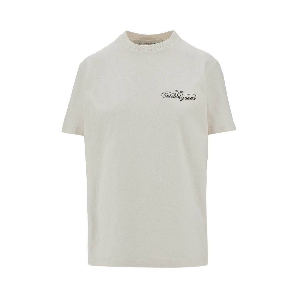 T-shirt in cotone con stampa logo
