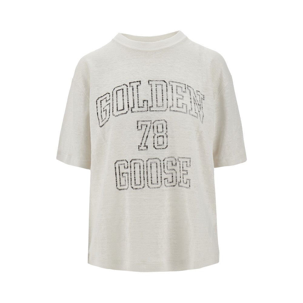 T-shirt in jersey di lino 'Boxi'