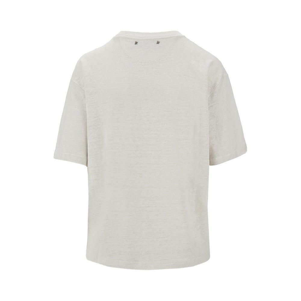 T-shirt in jersey di lino 'Boxi'