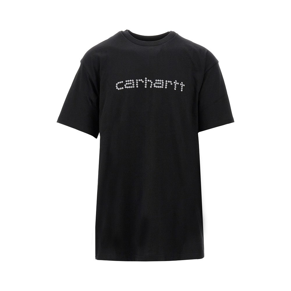 'Rivet Script' print T-shirt
