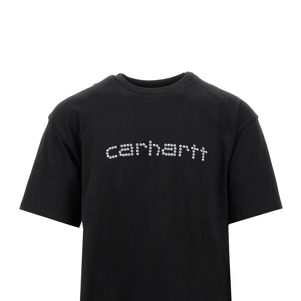 T-shirt con stampa 'Rivet Script'