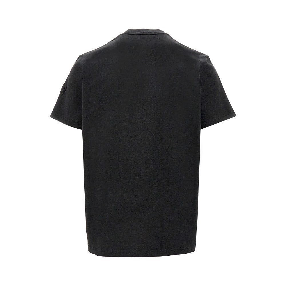 T-shirt con stampa logo pixellato