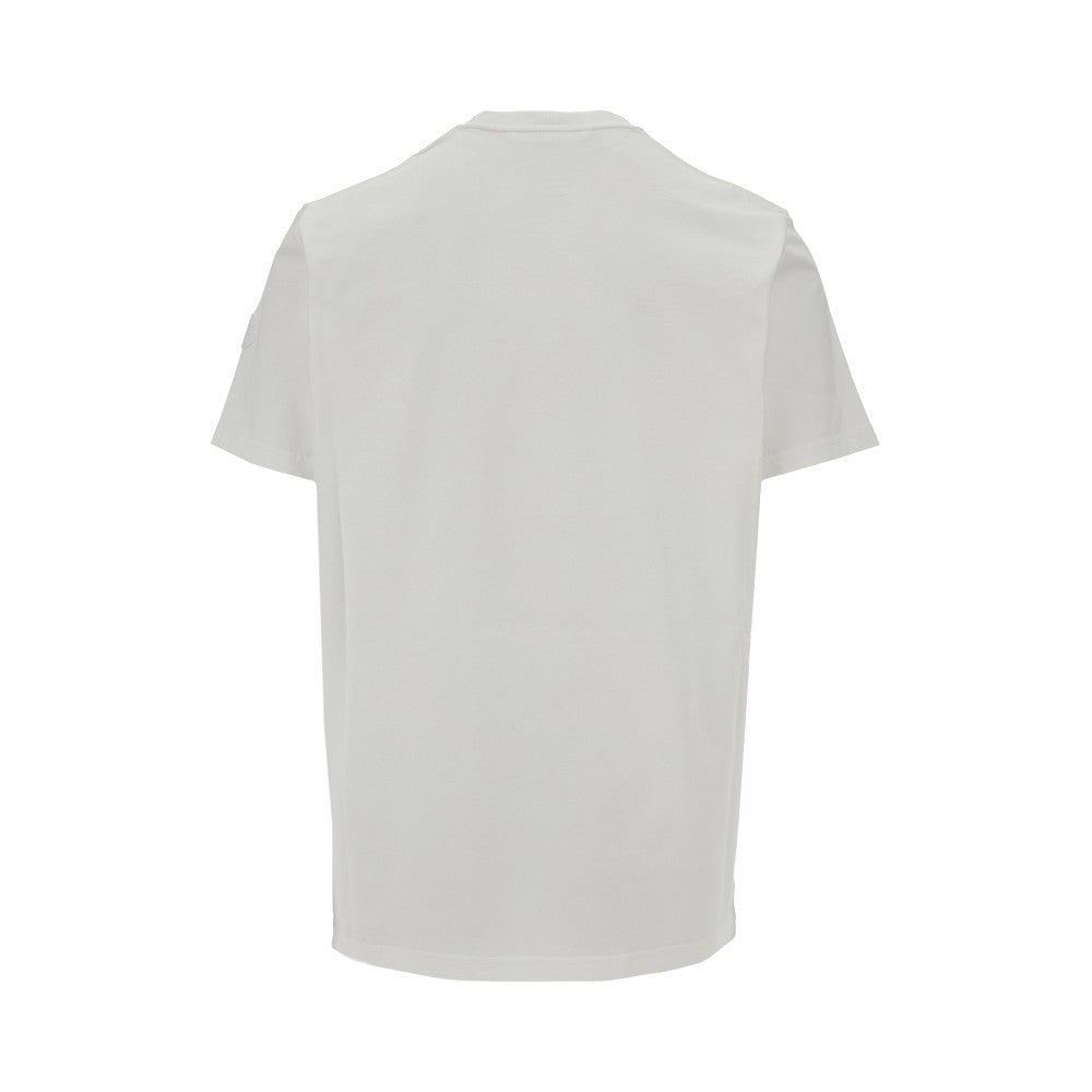 T-shirt con stampa logo pixellato
