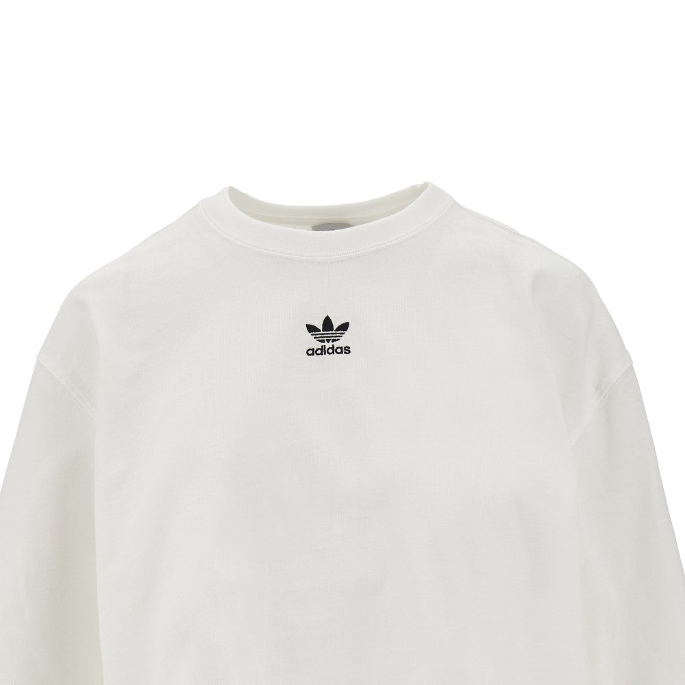 Logo embroidery cropped T-shirt