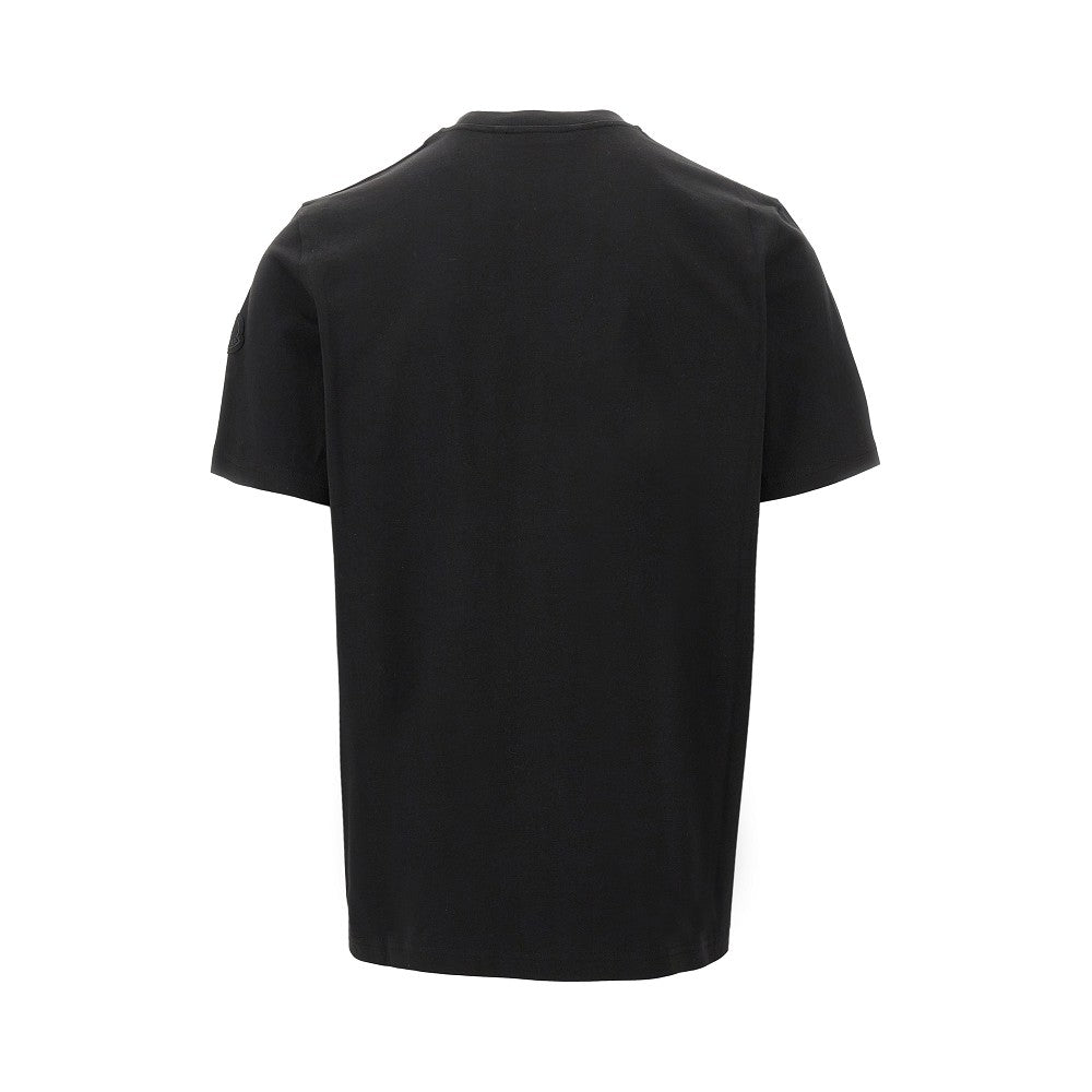 T-shirt con logo effetto timbro