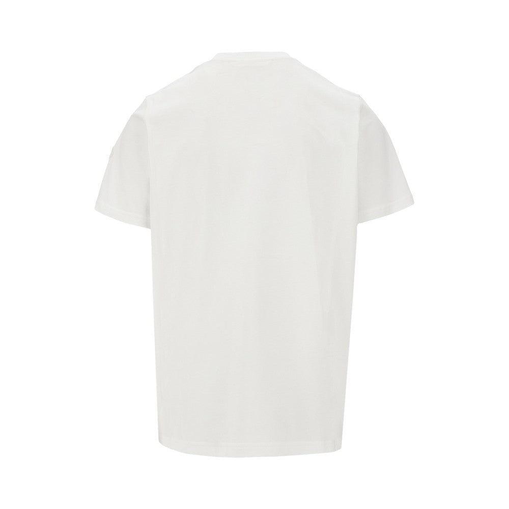 T-shirt con logo effetto timbro