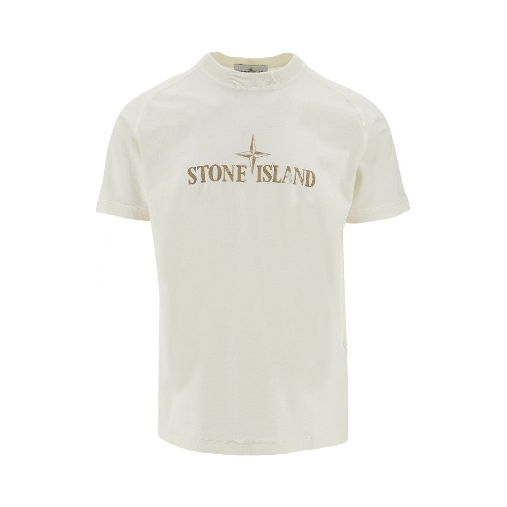 T-shirt in cotone organico con stampa logo