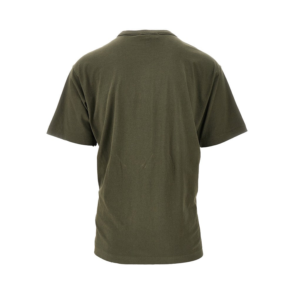 T-shirt in cotone biologico con logo ricamato