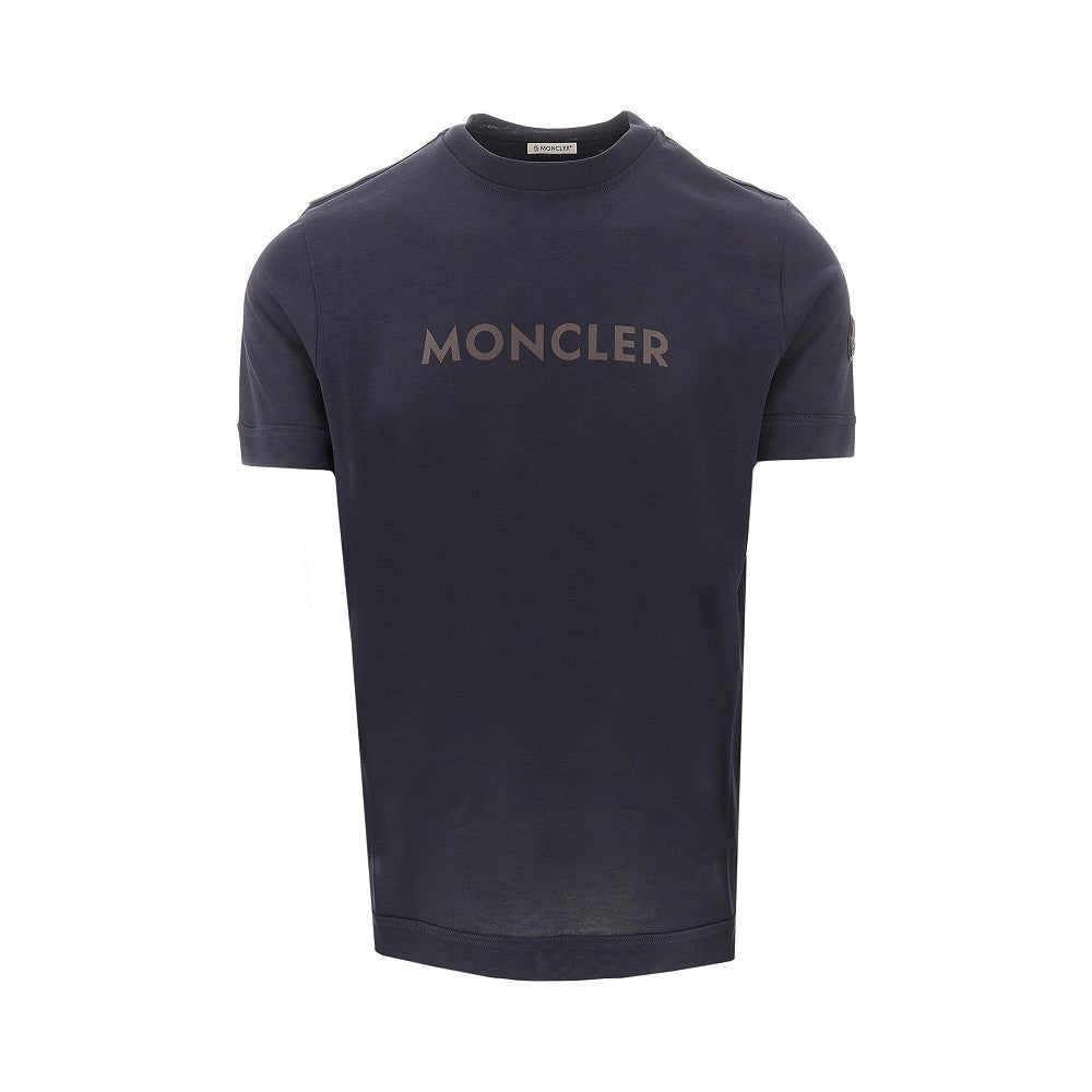 Lyocell T-shirt with logo print