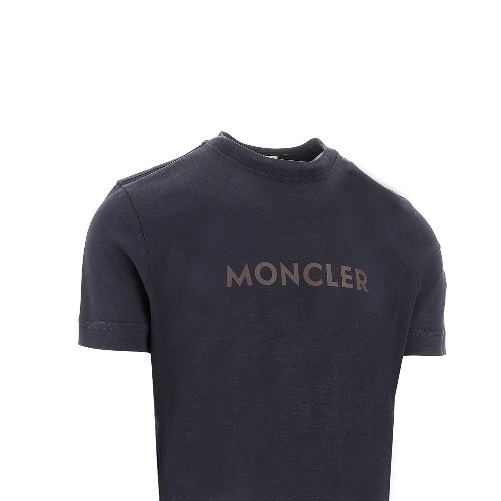 Lyocell T-shirt with logo print
