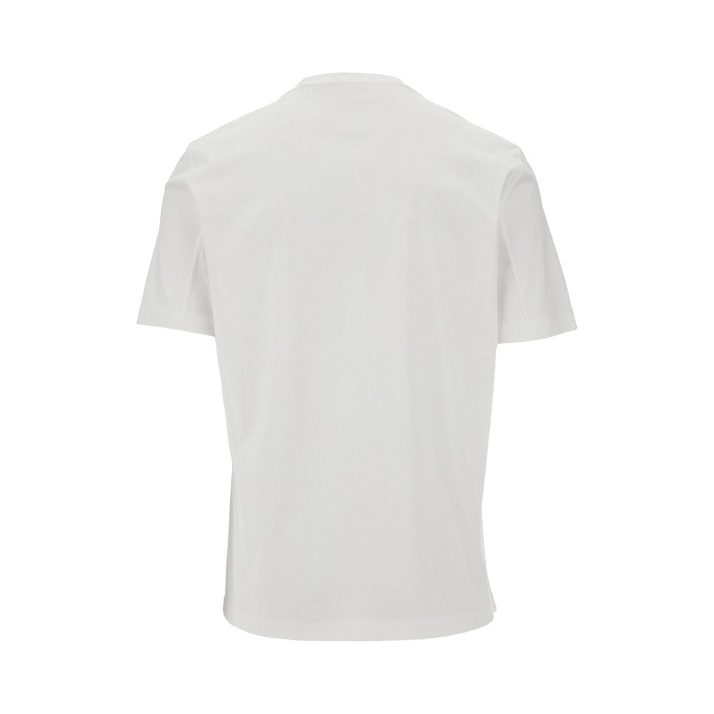 T-shirt con logo ricamato