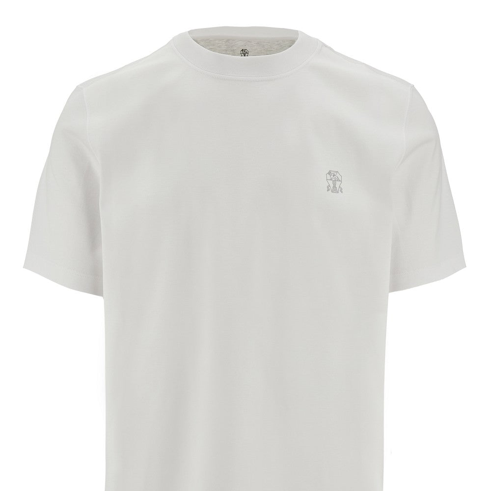 T-shirt in jersey con logo
