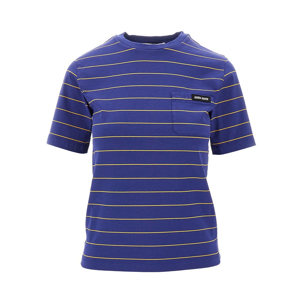 Striped jersey T-shirt