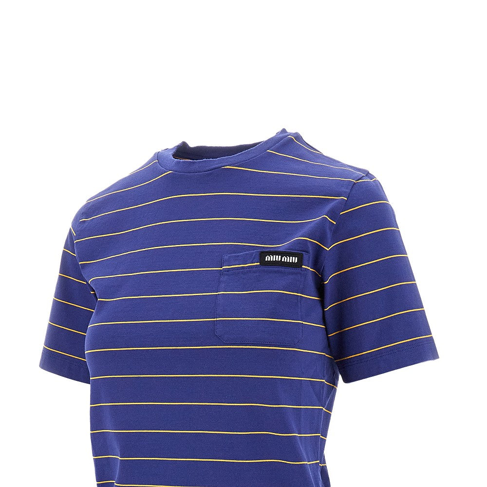 Striped jersey T-shirt