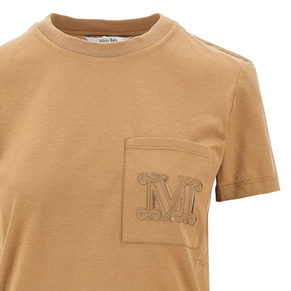 T-shirt con monogram ricamato