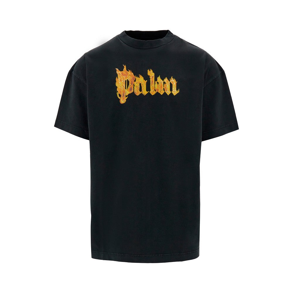 Burning Logo print T-shirt