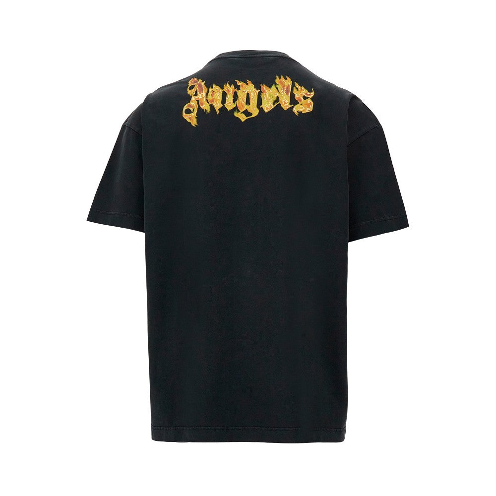 Burning Logo print T-shirt