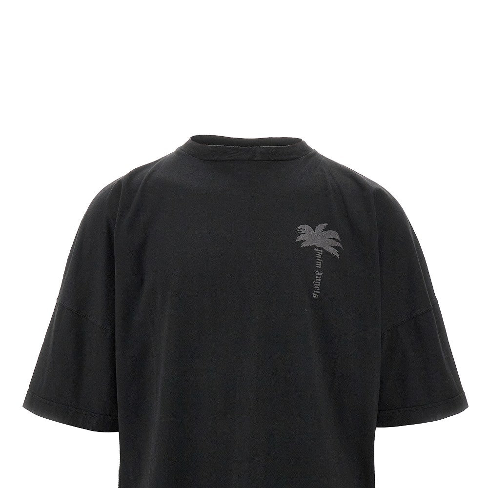 Palm print oversized T-shirt