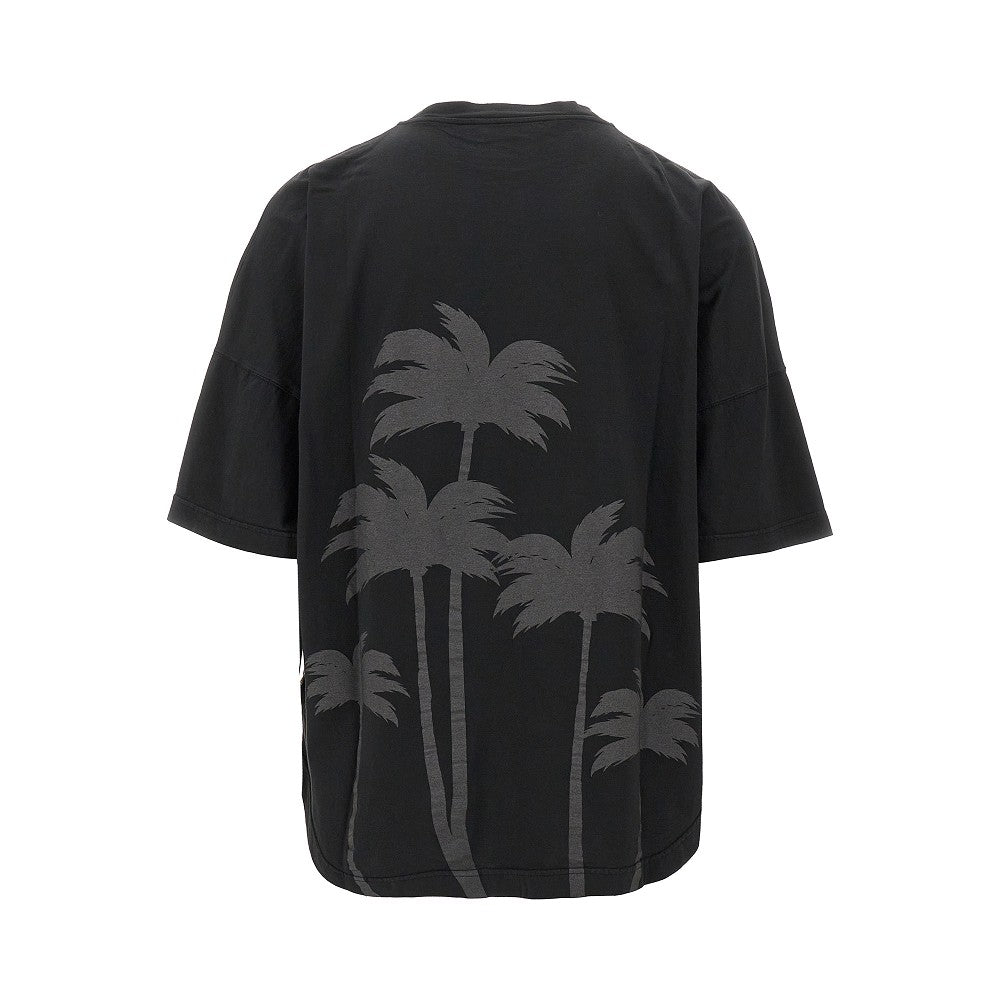 Palm print oversized T-shirt