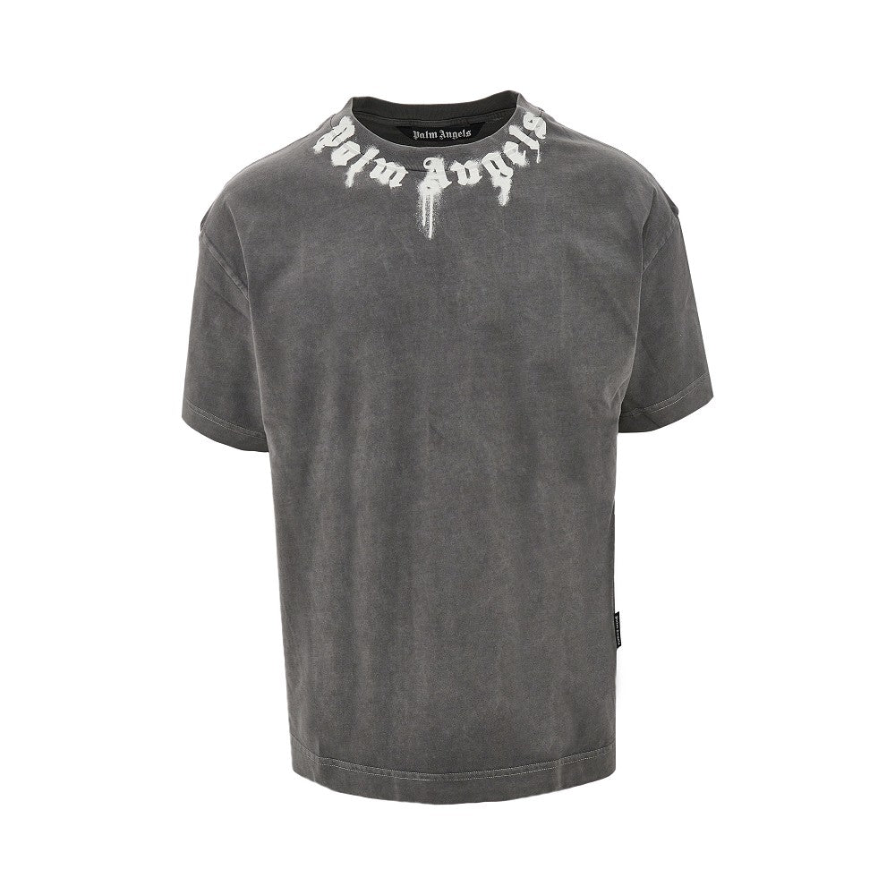 Spray logo print T-shirt