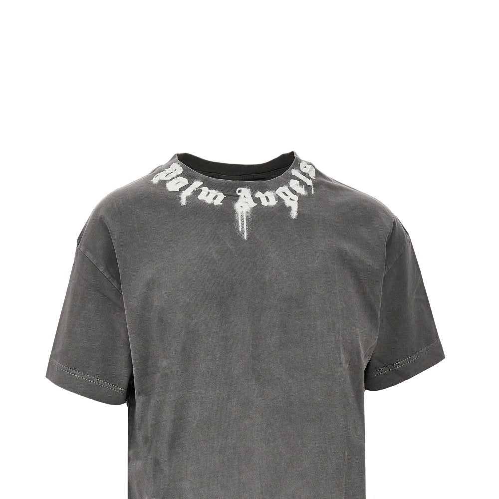 Spray logo print T-shirt