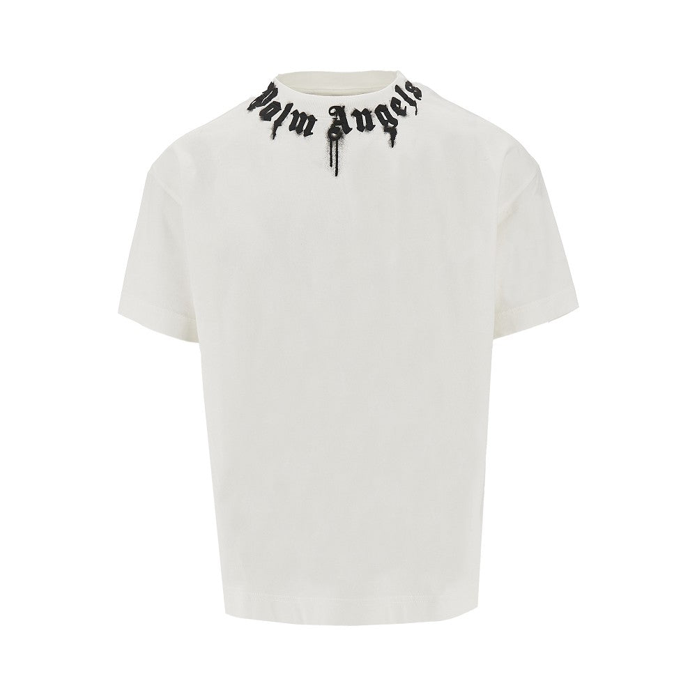 Spray logo print T-shirt