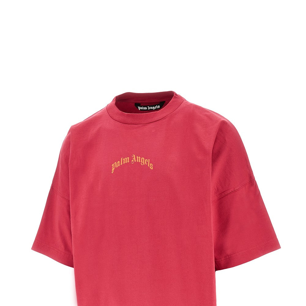 T-shirt oversize con stampa logo